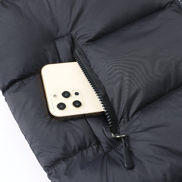 Vinterjakke for menn med hette - varm dunjakke Navy XL
