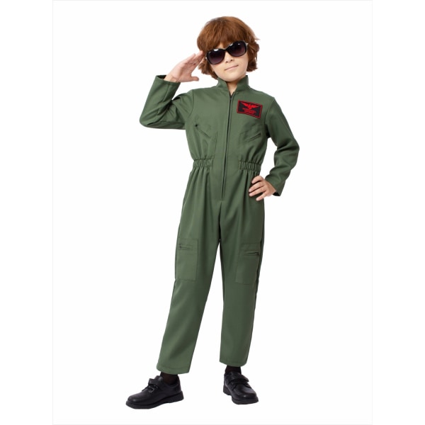 Maverick Flydrakt Pilotkostyme Gutt Cosplay L