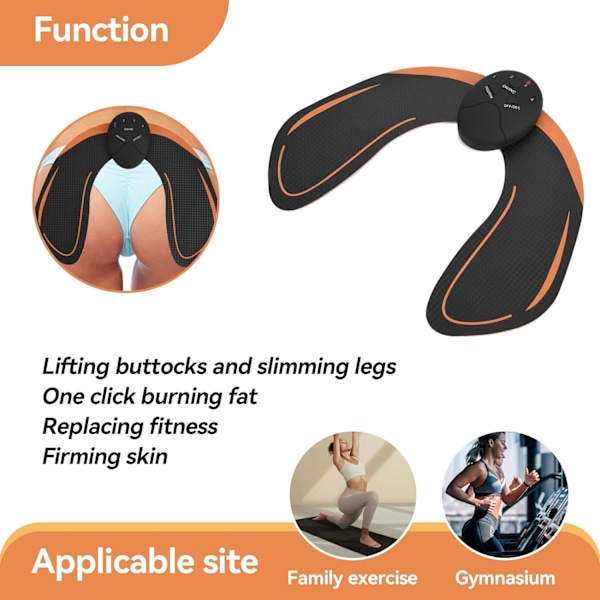 Hoftetræner, Bærbar Hoftemassager Black