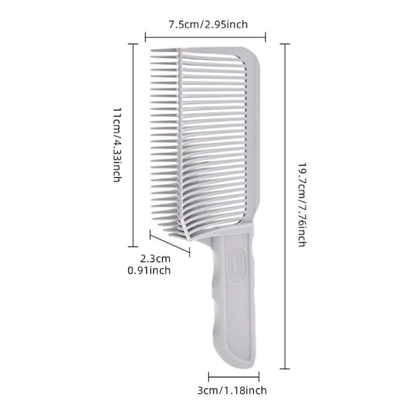 2 stk. Professionelle Buede Barberkamme til Fade og Haircut