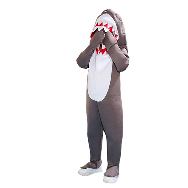 Barn Hoodie Cartoon Hai Jumpsuit Antrekk For Halloween Julenatt XL