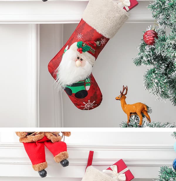 Julstrumpa för träddekoration, Julgodispåse Snowman