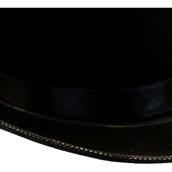 Musta Korkeaksi Hattu - Viktorian Aikakauden Hattu Miehille - Felt Tuxedo Asun Hattu Black