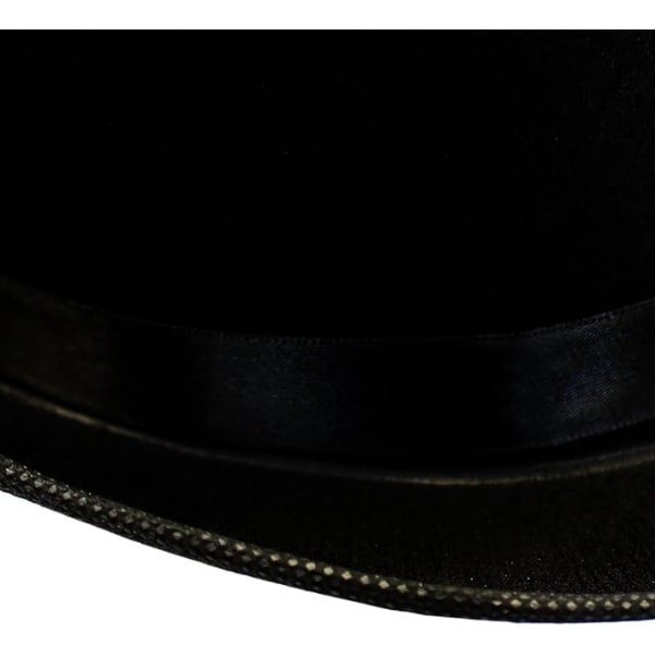 Svart topphatt - viktoriansk hatt för män - Hatt i filtsmoking Black