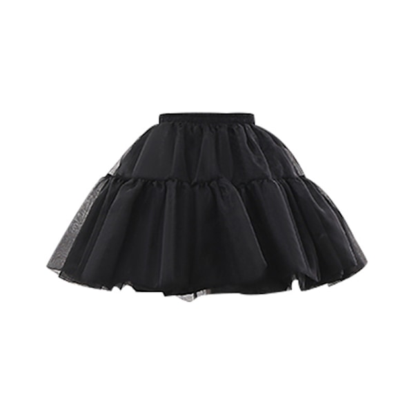 Damkrinolin, kort längd, 4 lager, utan bågar, tyllunderskirt