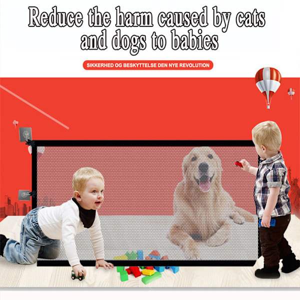 Hundgrind för Trappor Husdjursgrindar för Huset 110*72cm