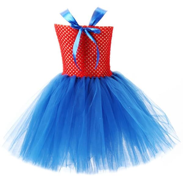 Jente Malio Pom Pom Skjørt Gratis Tilbehør Red XL