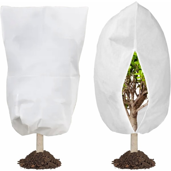 2 stk Plante Mulch Frostbeskyttelse Plante Frostteppe White 120*180CM