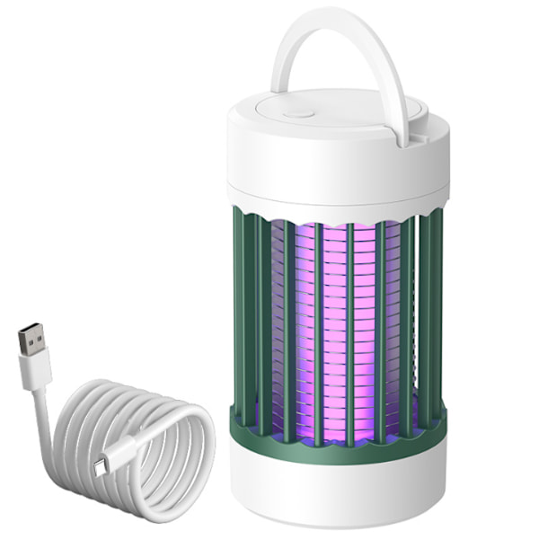 3 IN 1 LED Hyttysten tappolamppu Sähköinen hyönteisten tappaja USB green
