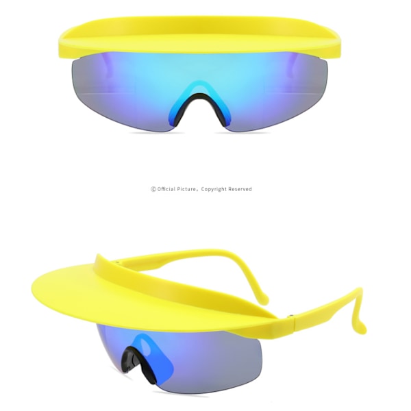 UV-skydd Cykelsolglasögon med hattkant Style 3