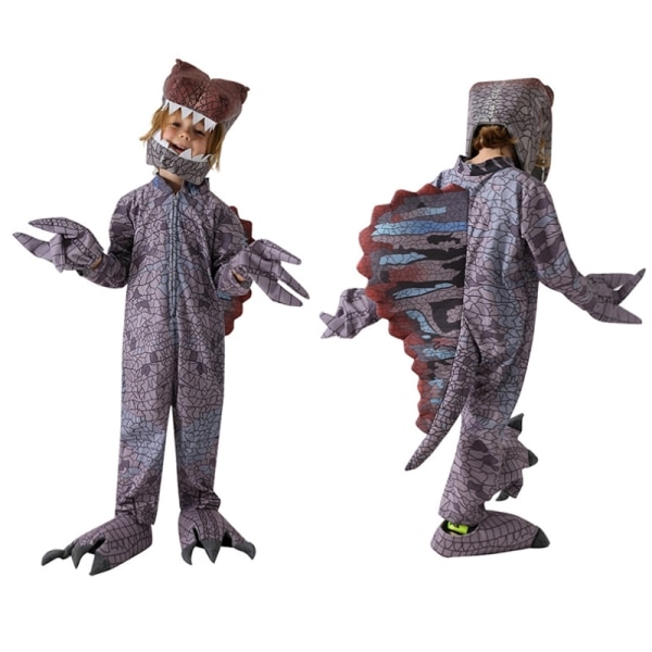 Jurassic World Echinosaurus kostym med Halloween Dress Up Party kostymer för barn M