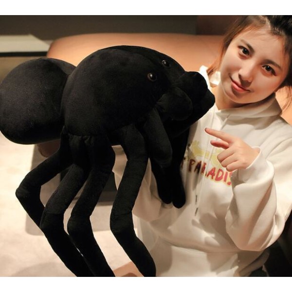 Simulering Spider Doll Weird Trick Toy Black 30*20cm