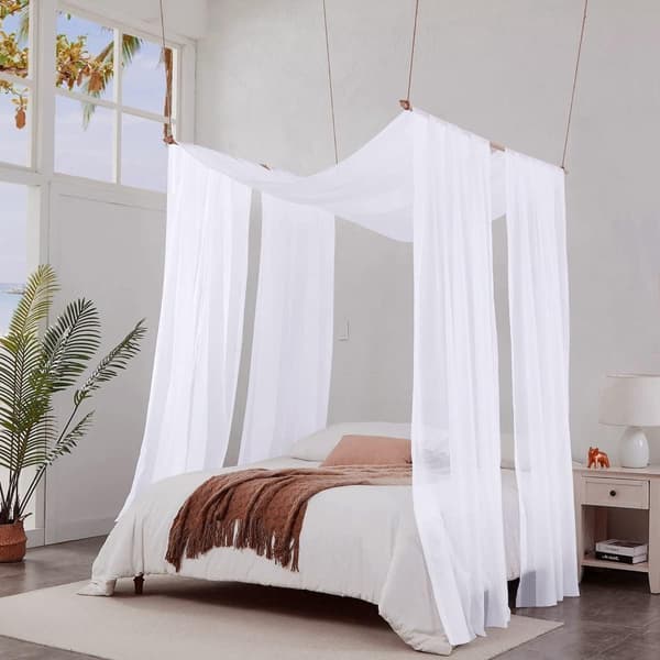 Läpinäkyvät Sängyn Verhot White