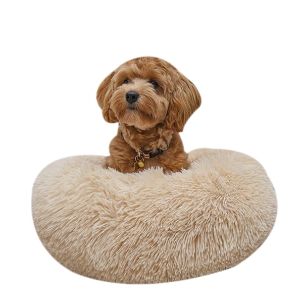 Small Dog Bed Calming Dogs Bed för små hundar beige M