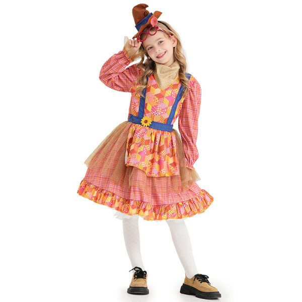Solrosbarnens Skräckuggdräkt för Halloweenfest Cosplay S