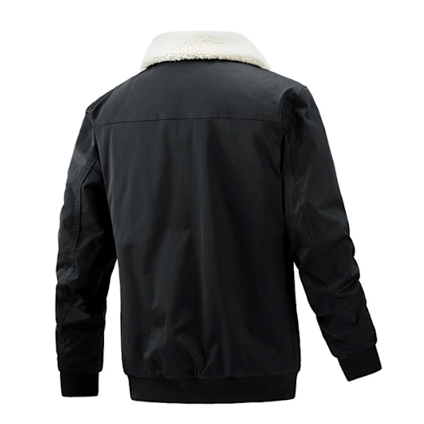 Herrjackor Full Zip Vintervarma kappor Ytterkläder black XXL