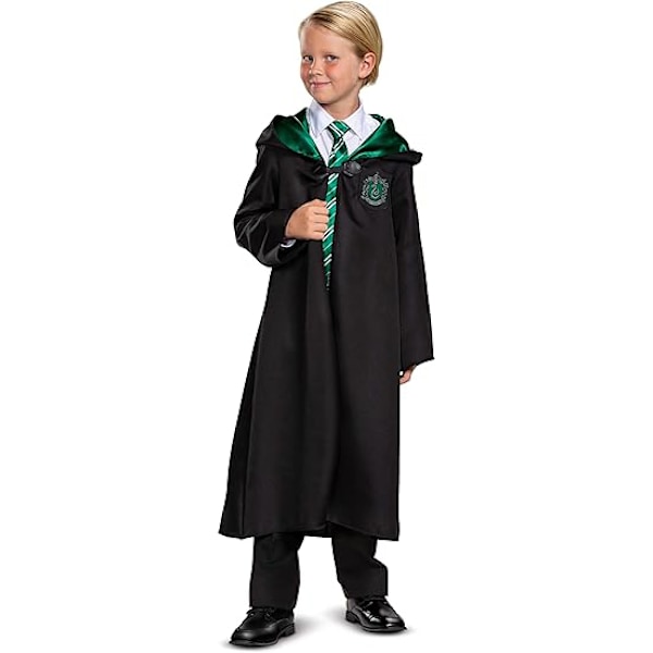 Harry Potter Barnkläder Klassisk Slytherin Roba Kostym Green-Kid 155