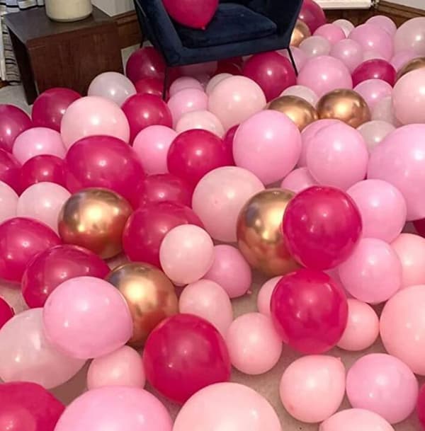 Pink Ballonbue Sæt til Fødselsdagsfest Pink