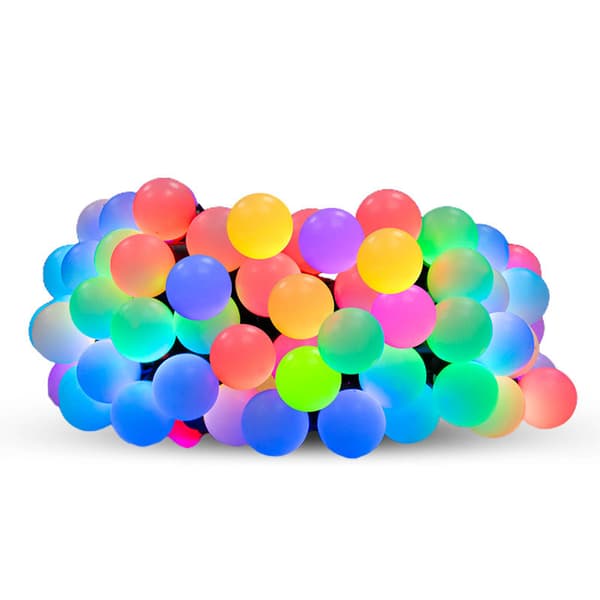 Utendørs Lyslenke 32FT, RGB Terrasselys 5m 25 Lights