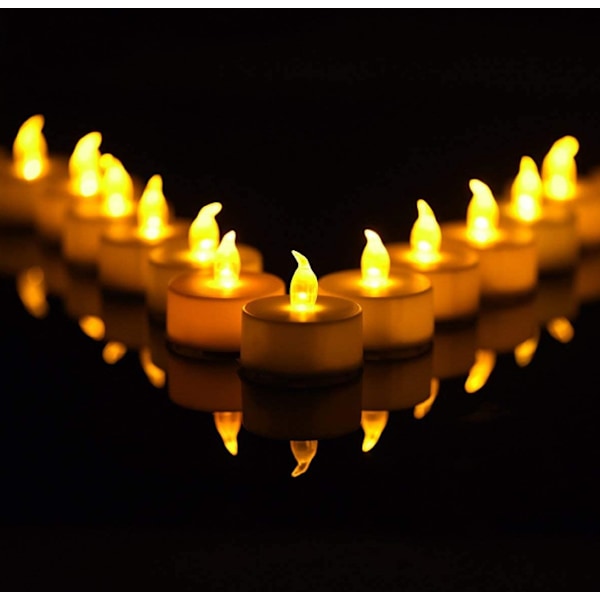 Flamlösa LED-ljus för bröllopsfest 24 PCS