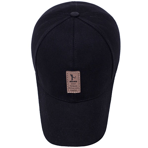 Vasket Baseballcaps for Menn Black Khaki