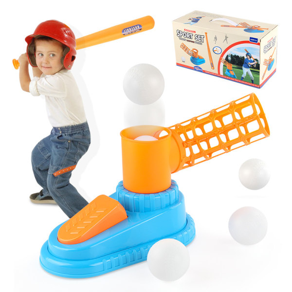 Baseball Pitching Machine til Småbørn - Pop A Pitch Baseball Batting Machine med Ungdomsbat