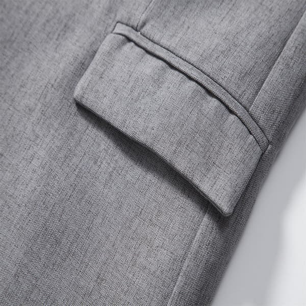 Slim fit business casual kavajer för män, enknäppt lättviktskostymjacka Grey S