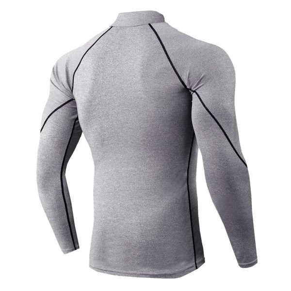 Atletiska långärmade skjortor för män grey S