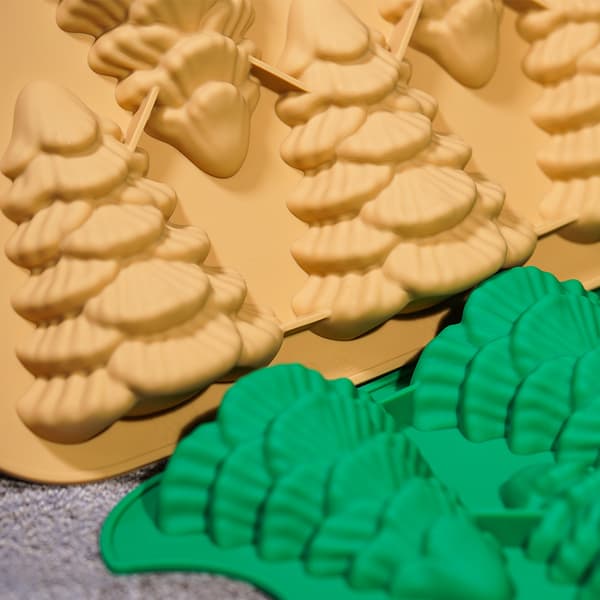6 stk. Julekage Silikon Fondantforme Chokolade Slikforme Sæt Style3