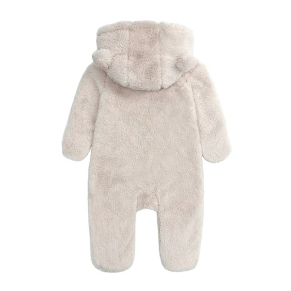 Jumpsuit med huva i fleece för nyfödd grey 3 M