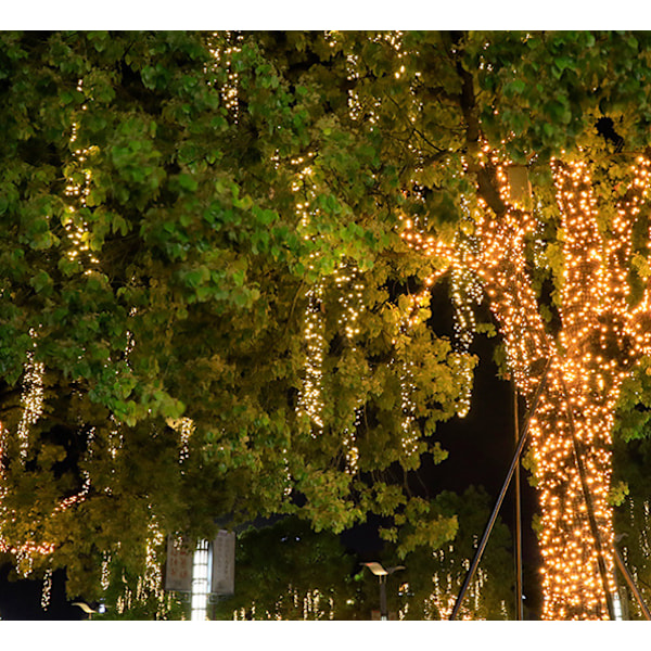 Solar julbelysning, Solar Outdoor String Lights white