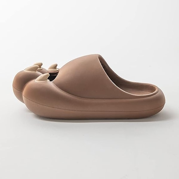 Kattepoter-Tøfler Søde Sjove Komfortable Bløde Hjemmesko Brown Shoes Size 40-41