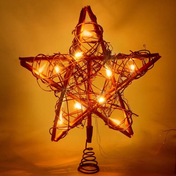 Julepynt for tretopper, 10 LED-lys tretopper Warm Light