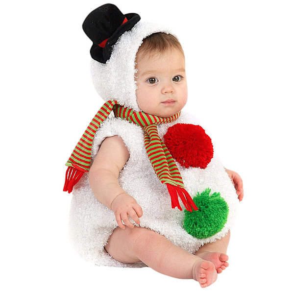 Kids Christmas Snow Doll Onesie Festlig Dress Up 90cm
