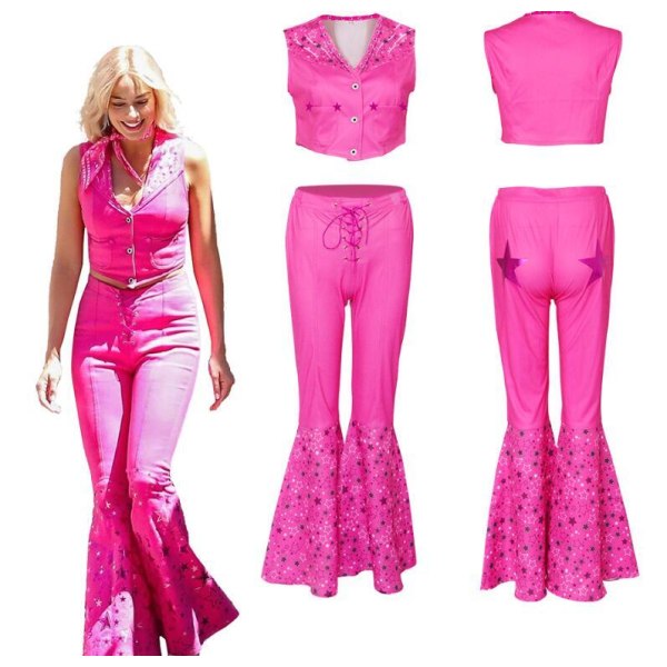 Barbie-film Margot Robbie Cosplay 3-delad set Children 130