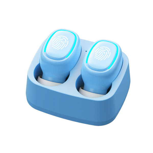 Bluetooth-kuulokkeet korvassa, langattomat kuulokkeet kosketusohjauksella ja mikrofonilla BLUE