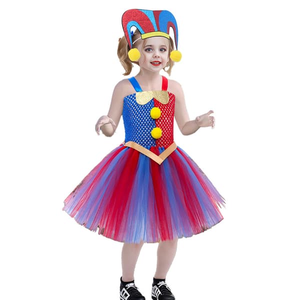 Cirkusdräkt för flickor Cirkus Cosplay Klänning S/90