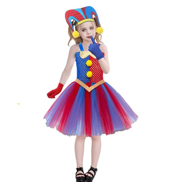 Cirkusdräkt för flickor Cirkus Cosplay Klänning M/100