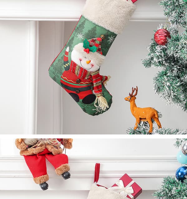 Julstrumpa för träddekoration, Julgodispåse Santa