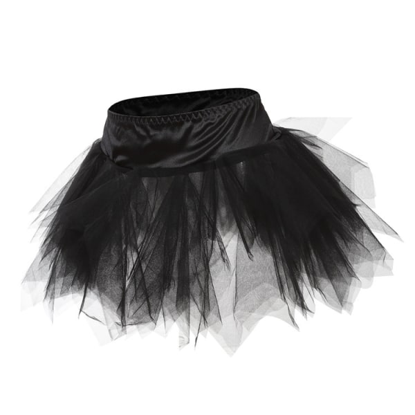 Tutu-kjol för kvinnor, danskjolar för Cosplay-fest Black 4XL