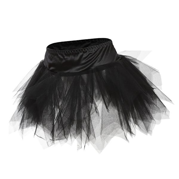 Tutuskjort för kvinnor, danskjolar för cosplayfest Black 4XL