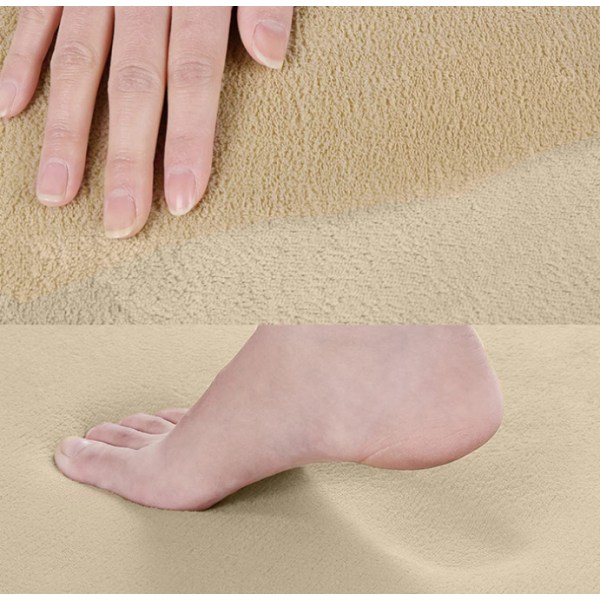 Memory Foam badmatta, supermjuka absorberande badrumsmattor beige 51*76cm