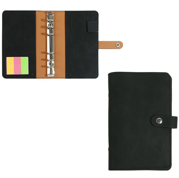 A6 budgetpärm, PU- organizer black