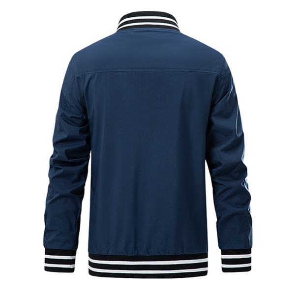 Herrejakke Casual Pilot Full Zip Jakke Blue M