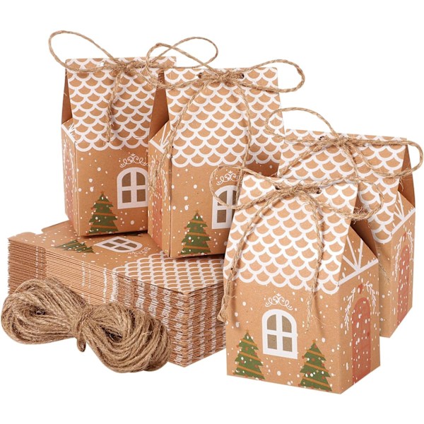 40 stykker Mini Julegaveesker Gaveposer 40PCS