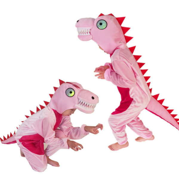 Dinosauriekostym för barn pink 180cm