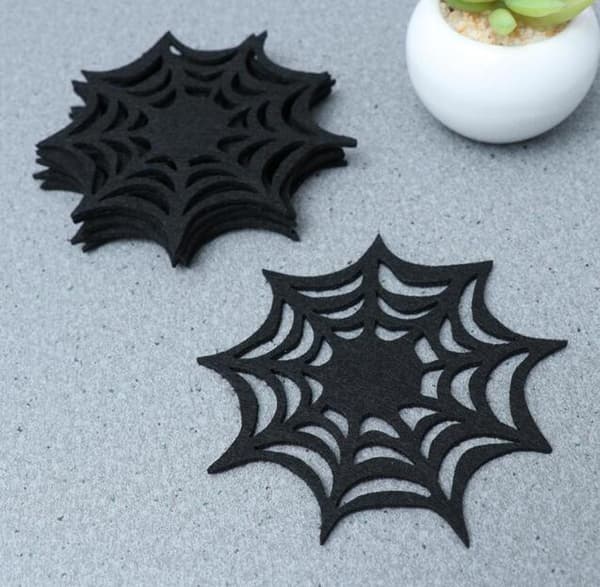 6 stk Halloween Hule Edderkoppnett Koster 6PCS