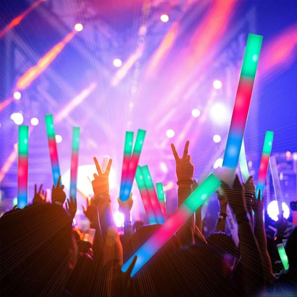 10-pack LED-skumstavar, Glow Sticks i bulk 48*4CM