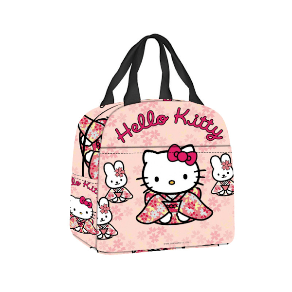 Kawaii Kitty Cat Isolerad Lunchväska, Återanvändbar Stor Lunchlåda Q4
