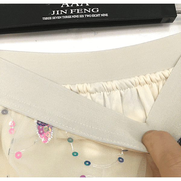 Dame 3D Sommerfugl Dobbeltlags Mesh Midi Skjørt White